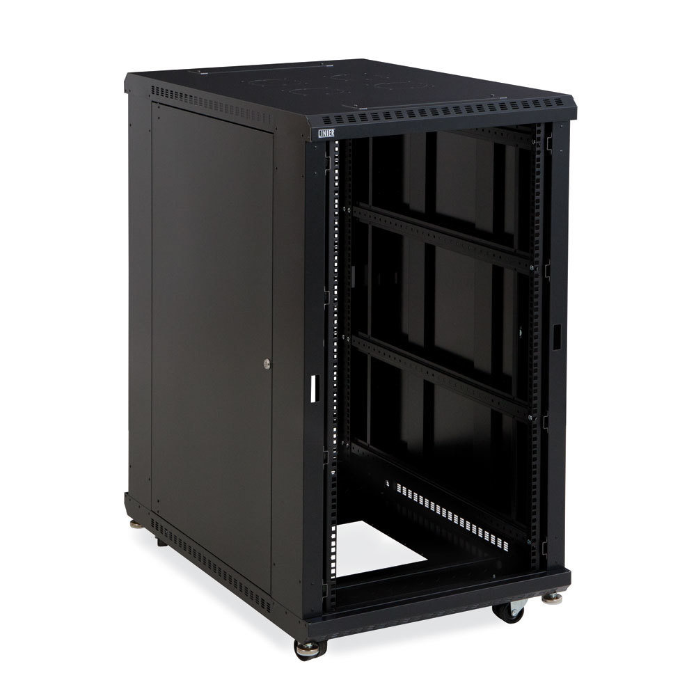 22U Linier Open Frame Server Rack - No Doors - 36" Depth